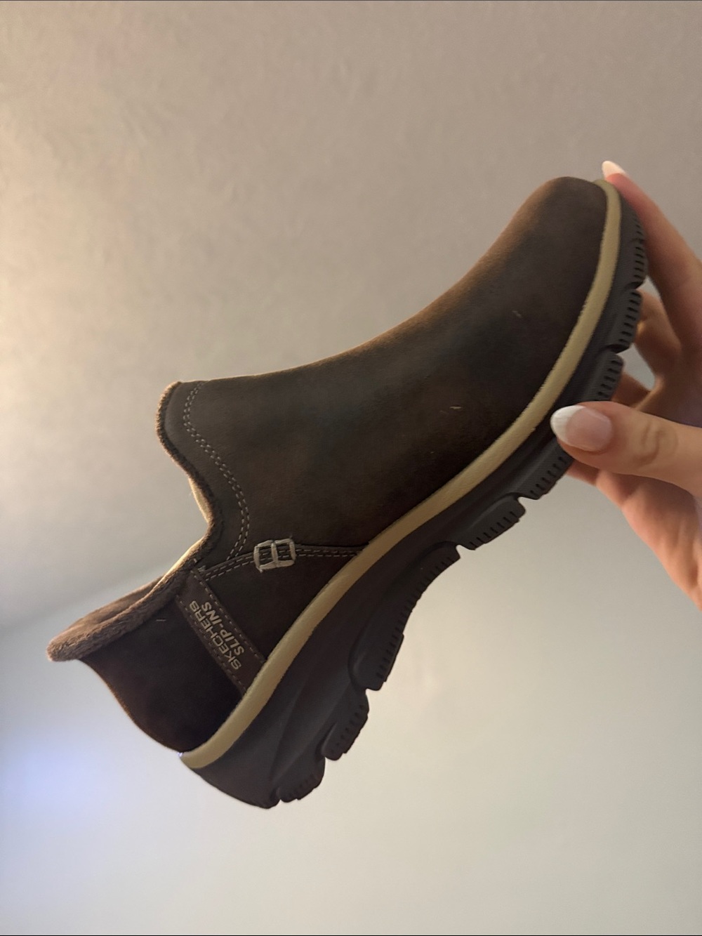 Skechers Brown Slip-On Shoe - Picture 8 of 11